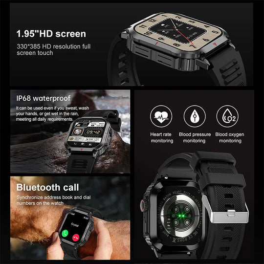 NFC AMOLED Smart Watch - Customisable Dial, GPS Tracking, Waterproof - For Men and Women - Compatible with Huawei and Samsung - Chys Thijarah