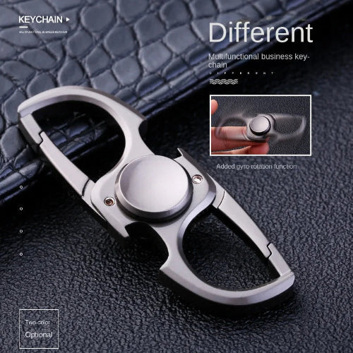 premium gunmetal EDC keychain – durable metal fidget toy UK gift for men
