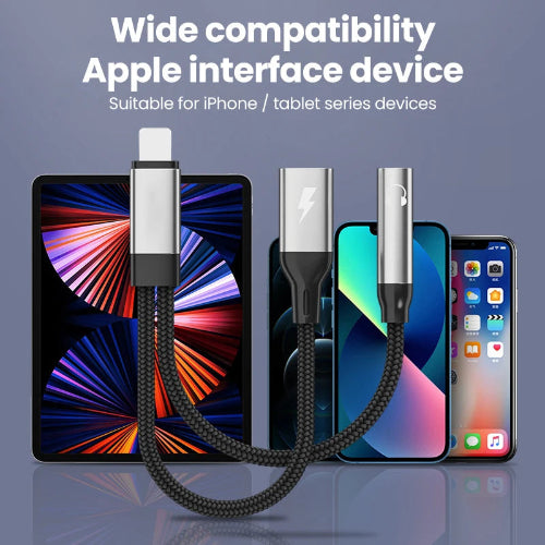 iphone aux adapter with call support and fast charging