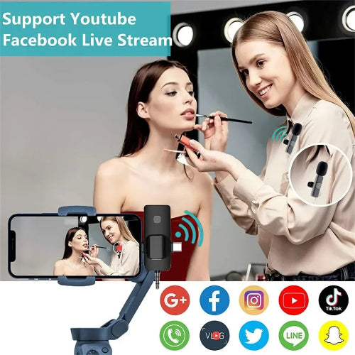 clip on wireless microphone compact design for youtube recording