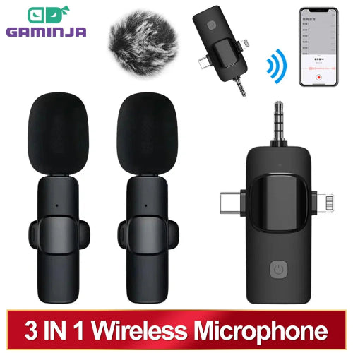 clip on wireless microphone for iphone and android
