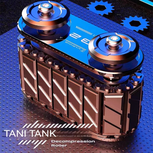 Person holding Luminous Fidget Spinner Roller Black ergonomic fidget toy for focus and anxiety relief