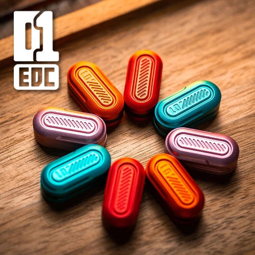 metal fidget slider aluminium magnetic stress relief desk toy