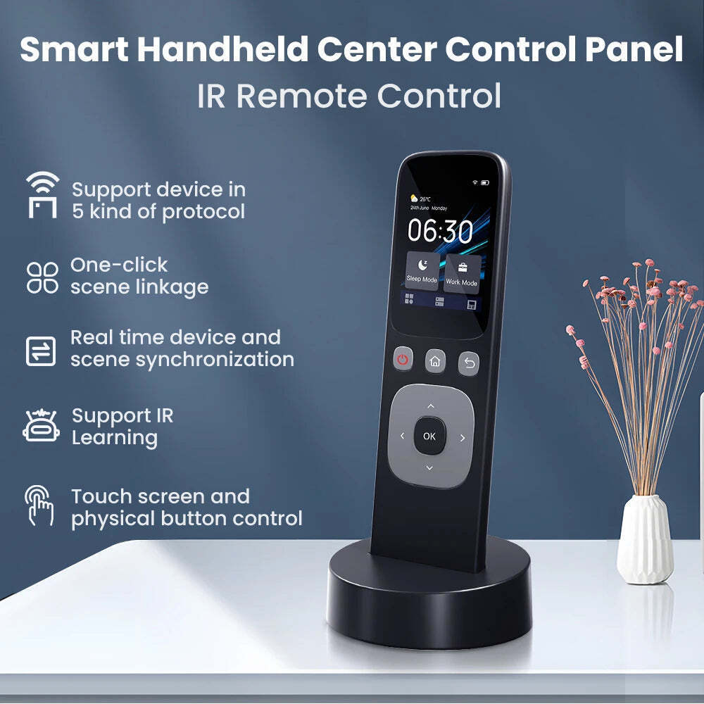 Smart WiFi IR Remote Control Panel for Home Appliances - Touch Screen Central Hu - Chys Thijarah