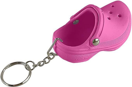 Floating Foam mini Croc Blue Pink Black EVA Shoe Keychain Sandal Keyring Gift - Chys Thijarah