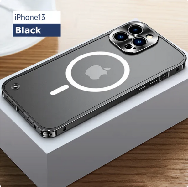 Aluminum Alloy Metal Frame Frosted Phone Case Magnetic For iPhone 14/15/15Max - Chys Thijarah