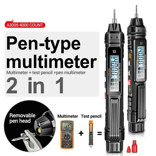 Digital Multimeter Pen Type Non Contact Auto AC/DC Voltage Ohm Diode Tester Tool - Chys Thijarah