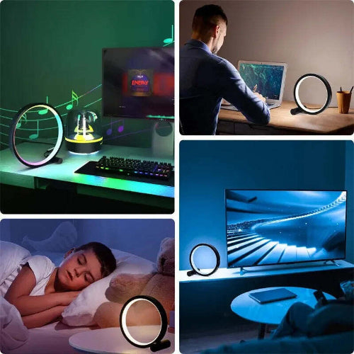 smart LED desk lamp app controlled night light for gaming room decor
