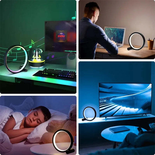 Remote/App Controlled RGB Smart LED Music Sync Night Light Gaming Desk decor - Chys Thijarah