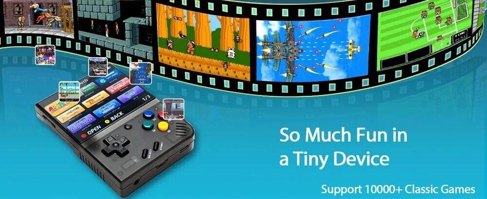 Miyoo Mini Plus 3.5 Inch IPS Handheld Retro 4Plrs Game Console 128GB 25K Games - Chys Thijarah