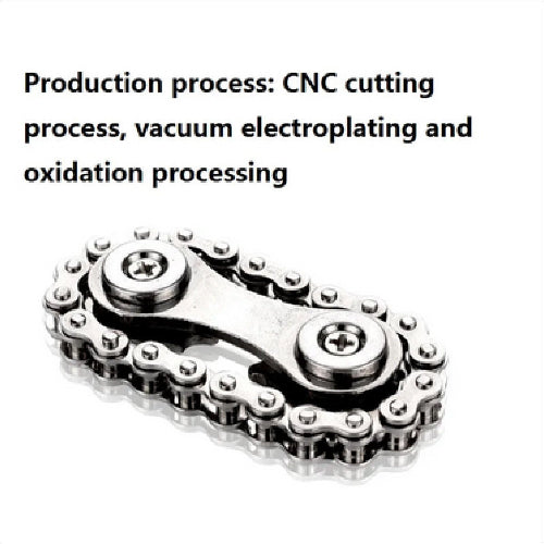 adult stress-relief fidget slider built with durable stainless steel chain links