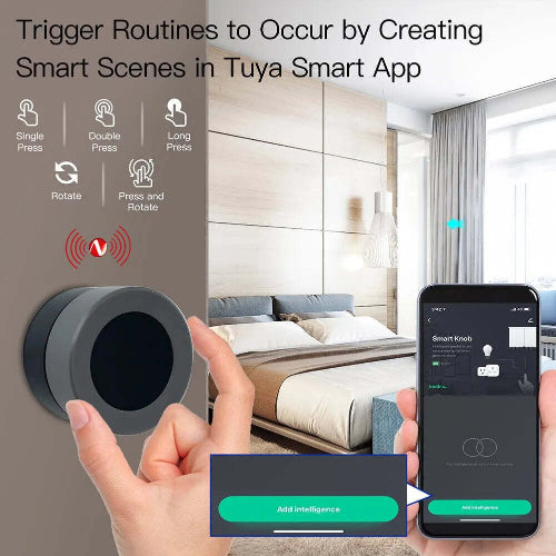 smart zigbee knob switch rotate to dim brightness for zigbee bulbs
