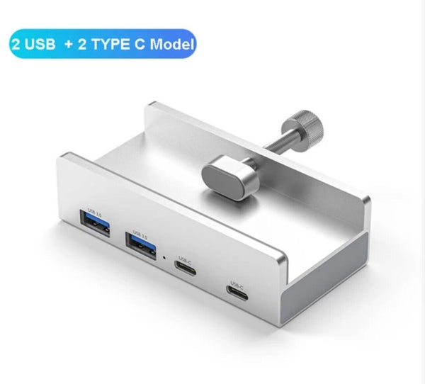 Multi USB Aluminum Adapter Power Supply Hub for laptop desktop MacBook - Chys Thijarah