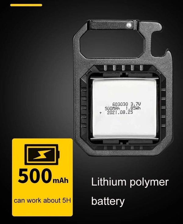Mini LED Magnetic COB EDC Camping Pocket Rechargeable Light 800L - Chys Thijarah