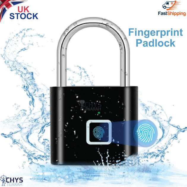 Fingerprint Smart Padlock KERUI Keyless USB Charging Waterproof Door Lock - Chys Thijarah
