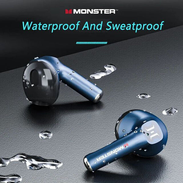 Monster XKT10 Bluetooth Wireless Earphones TWS Noise Reduction With Microphone - Chys Thijarah