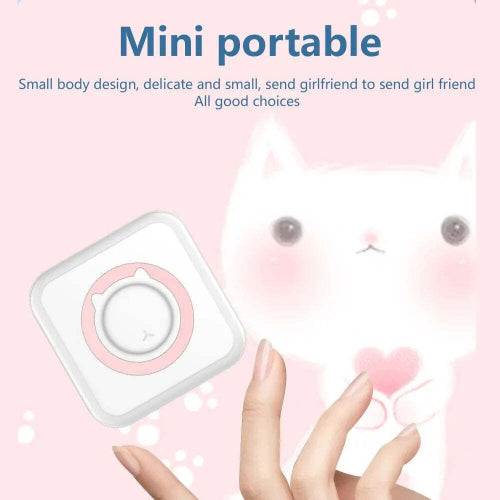 mini thermal printer 203dpi Bluetooth pocket printer for labels and notes
