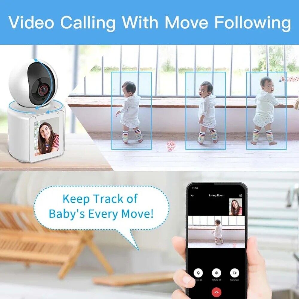 1080P PTZ WIFI Baby Monitor Auto Tracking  Video  CCTV Smart home camera - Chys Thijarah