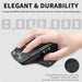 Multi device Rechargeable wireless bluetooth vertical side wheel gaming mouse - Chys Thijarah