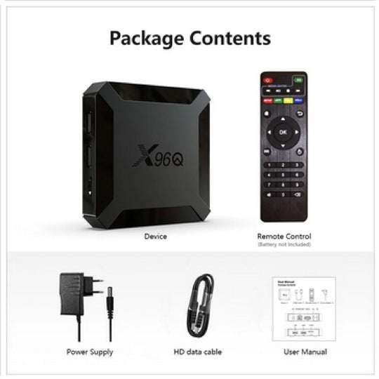 Allwinner H313 Quad Core 4K 2.4G Wifi Google Player Youtube X96 1GB 8GB Set - Chys Thijarah