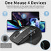 Multi device Rechargeable wireless bluetooth vertical side wheel gaming mouse - Chys Thijarah