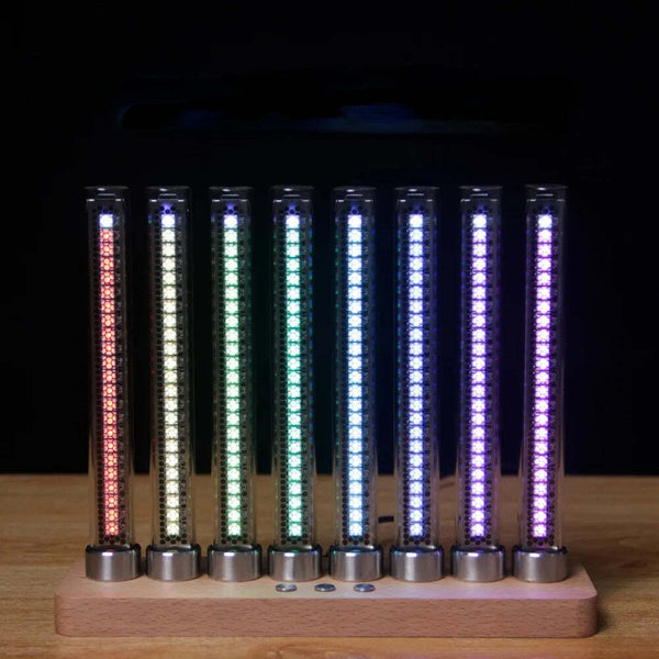 Analog Cyberpunk Music Spectrum VU Meter LED Ambient Light - Retro Glow Tube Pic - Chys Thijarah