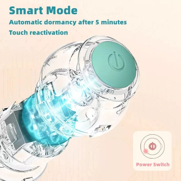 Interactive rechargable Automatic Rolling Self-Moving Smart Cat fun Toy - Chys Thijarah
