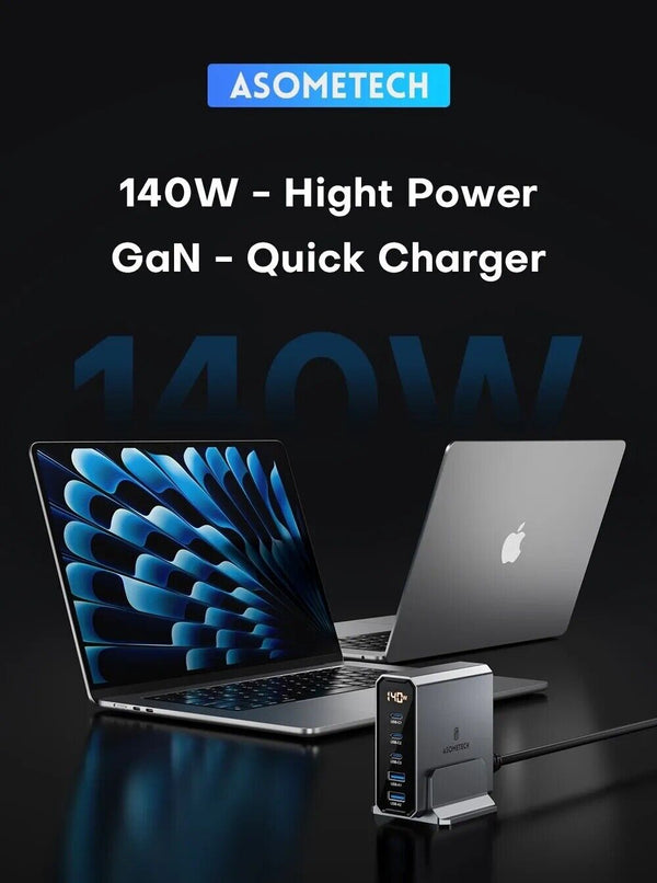 140W GaN USB TYPE-C Multiple ports Fast charging station for Macbook Laptop - Chys Thijarah