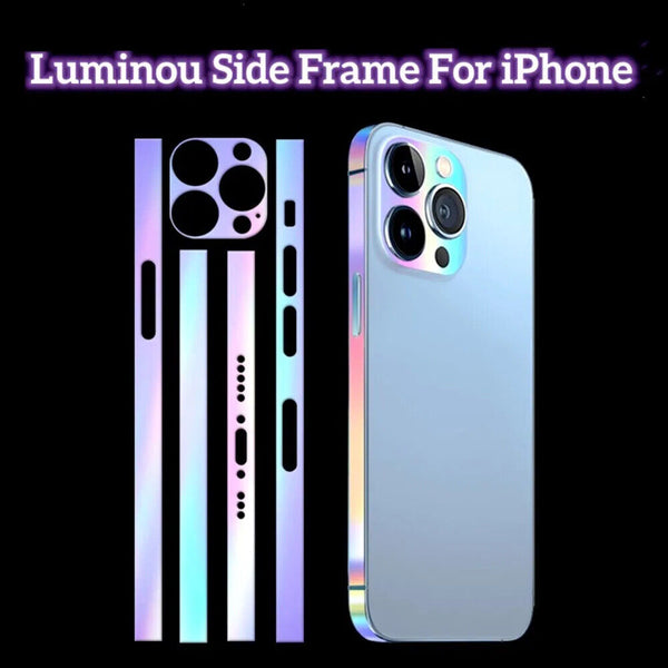 Luminous Edge Film Side Frame For iPhone Dazzle Colour Skin Anti-Scratch - Chys Thijarah