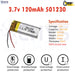 3.7V Lipo Li-Polymer Rechargeable Battery MP3, Camera, Recorder, Player, device - Chys Thijarah