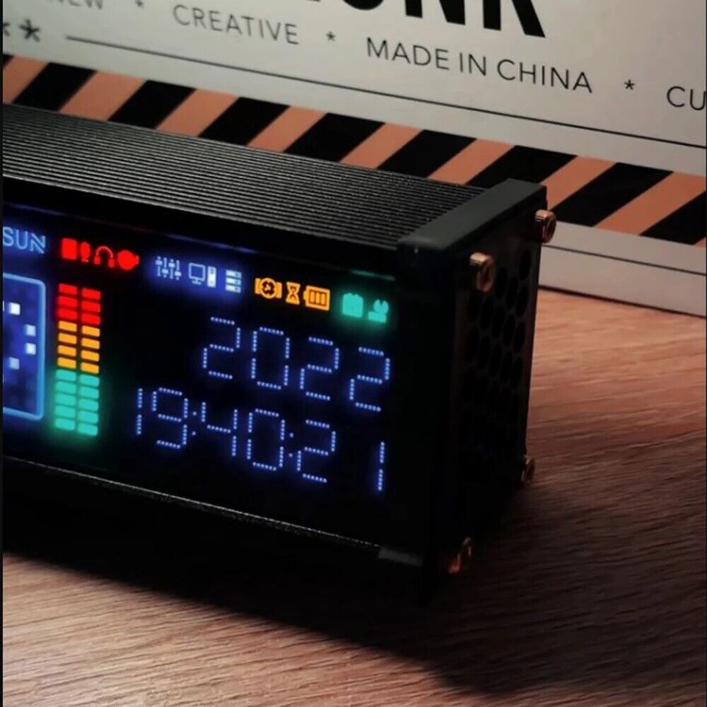 Eleksmaker EleksWFD Clock Retro PseudoFluorescent Tube Clock w Software - Chys Thijarah