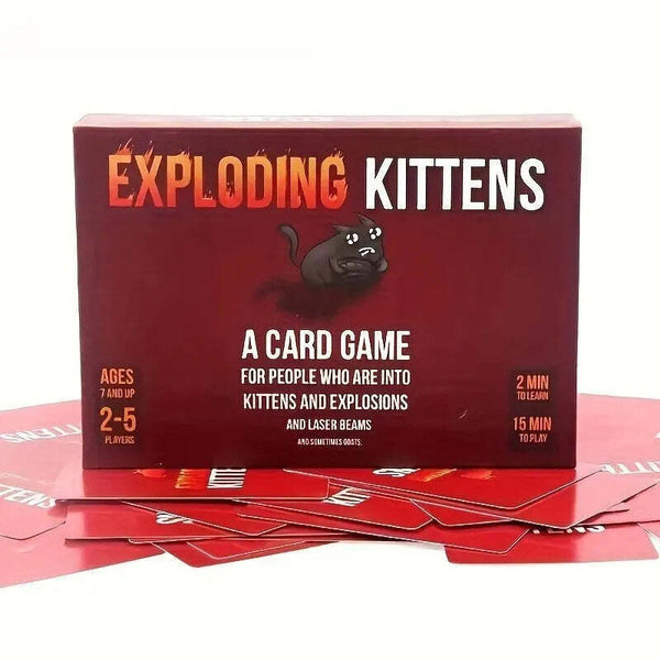 Exploding Kittens Card Game - Fun Party Board Game for Family Game Night - 4 in - Chys Thijarah