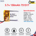 3.7V Lipo Li-Polymer Rechargeable Battery MP3, Camera, Recorder, Player, device - Chys Thijarah