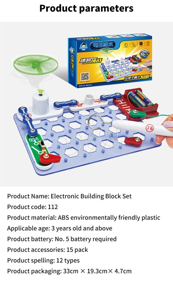 Electronic Blocks Educational Electronics DIY Learning Set Kids  New - Chys Thijarah