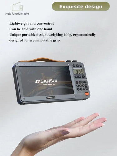 radio retro bluetooth travel radio with 18650 lithium battery system