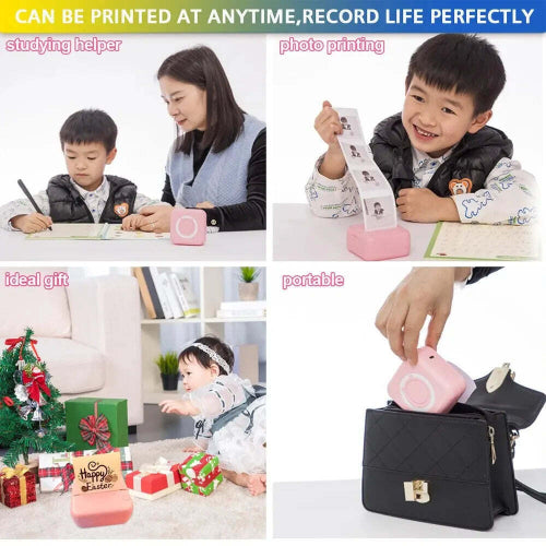 mini thermal printer USB and Bluetooth rechargeable printer for travel use