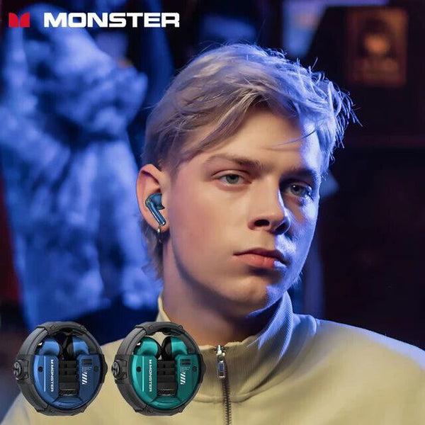 Monster XKT10 Bluetooth Wireless Earphones TWS Noise Reduction With Microphone - Chys Thijarah
