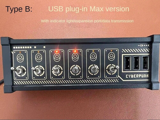 Eleksmaker Retro classic individual switch USB ports power hub station - Chys Thijarah