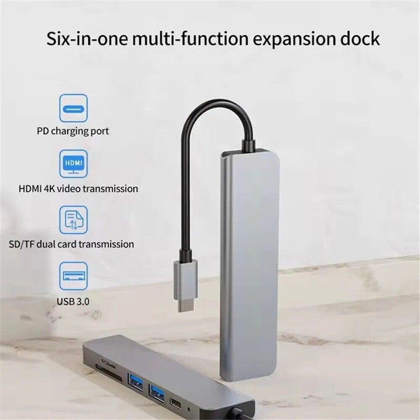 USB C HUB 4K 30Hz Type C to HDMI-compatible PD 87W USB Splitter USB Adapter - Chys Thijarah