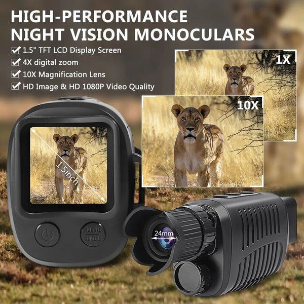 Monocular Night Vision Device 1080P HD Infrared outdoor Camera with 5X Digital - Chys Thijarah