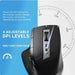 Multi device Rechargeable wireless bluetooth vertical side wheel gaming mouse - Chys Thijarah