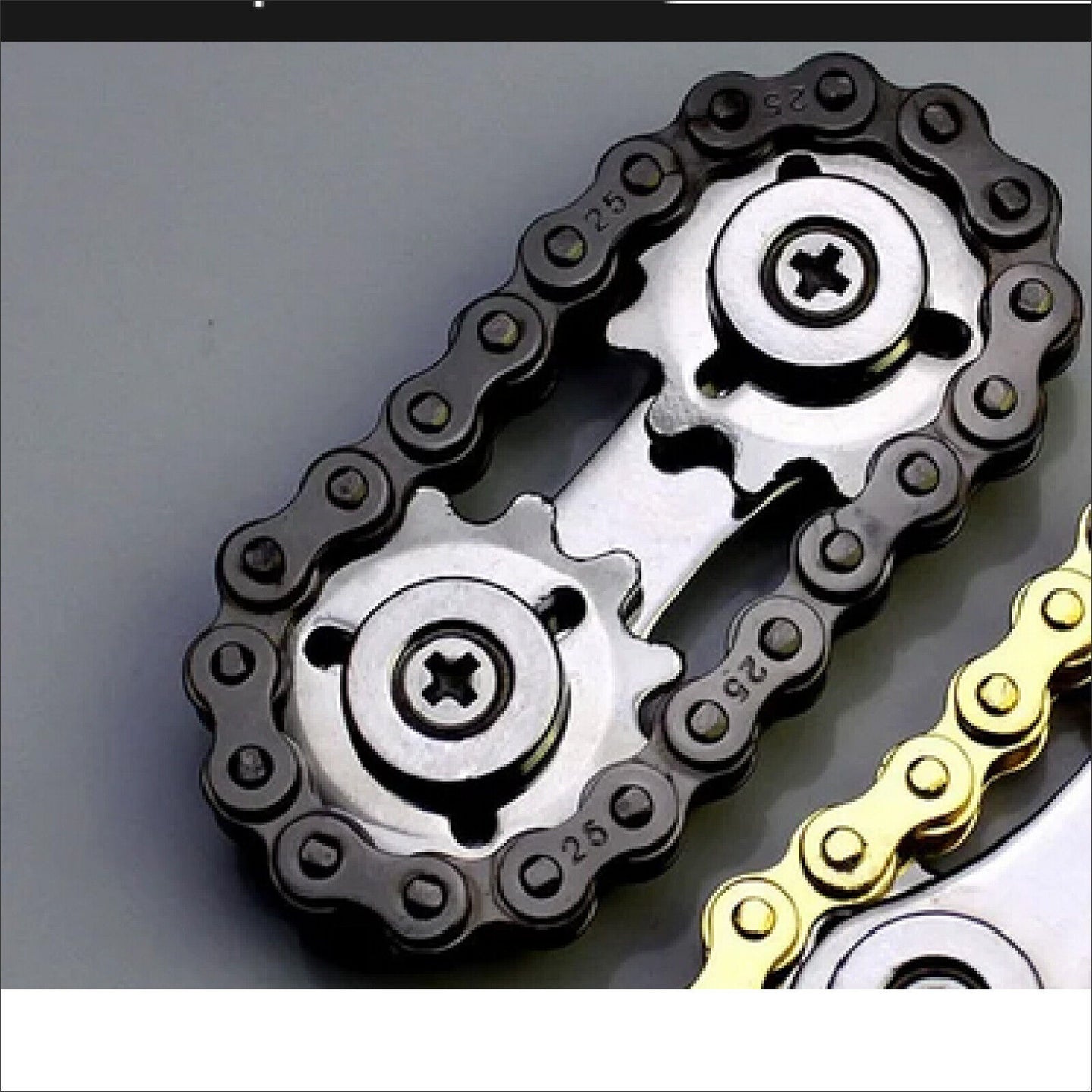 Flywheel Fingertip Toy Stainless Steel Sprockets Fingertip Gyro Fidget Chain - Chys Thijarah