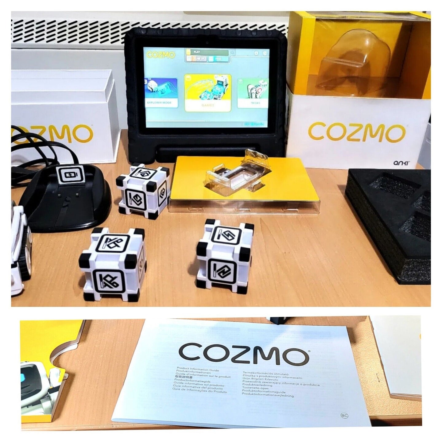 FULLY BOXED Anki Cozmo Robot + Cubes + Charger + Box + Manuals LIKE N£W - Chys Thijarah