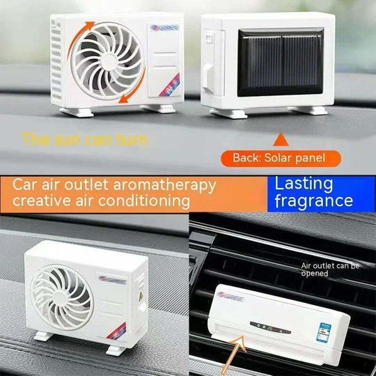 Solar Car AC Air Freshener Aromatherapy Machine - Fragrance & Decorative Perfume - Chys Thijarah