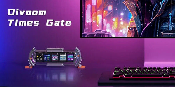 Divoom Times Gate Pixel Art Gamer desktop Display WIFI 5pcs Display - Chys Thijarah