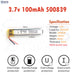 3.7V Lipo Li-Polymer Rechargeable Battery MP3, Camera, Recorder, Player, device - Chys Thijarah