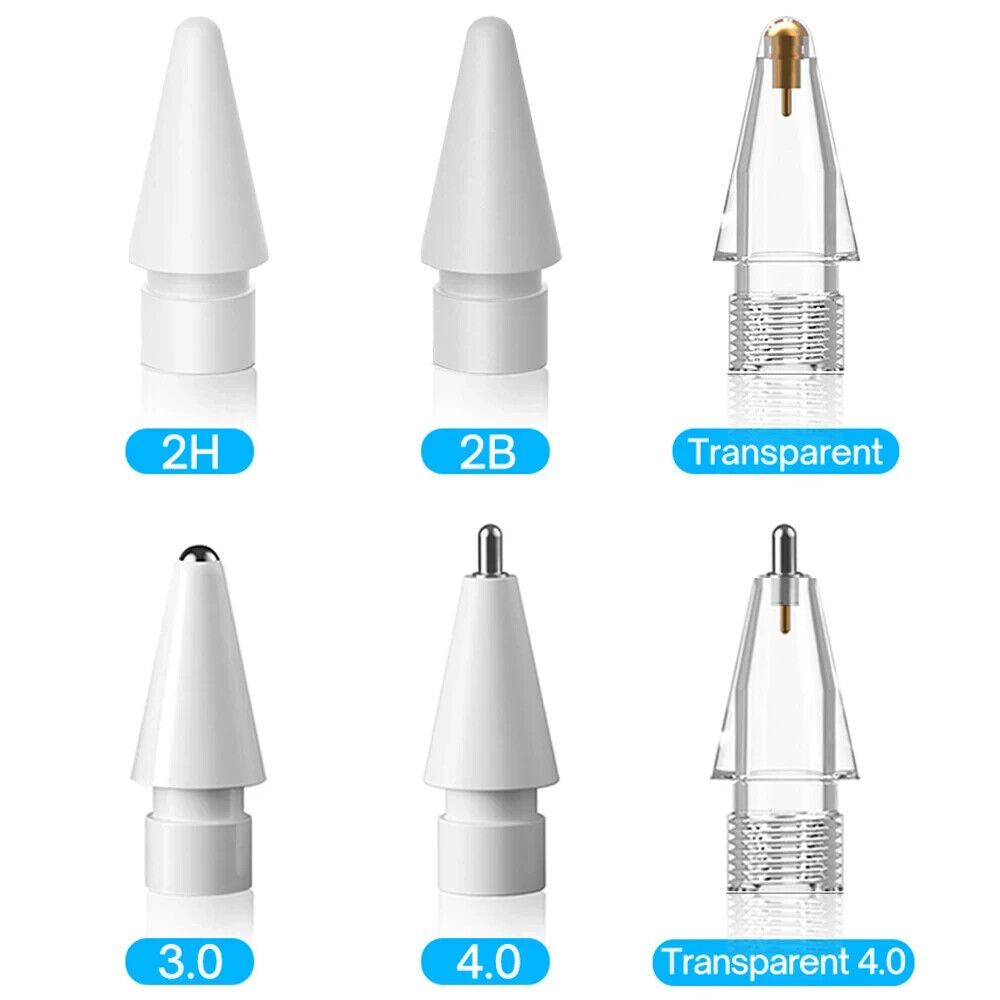 6pcs Tip for Apple Pencil Tip Nib 1st 2nd Generation Replacement 2H 2B 4.0 Nib - Chys Thijarah