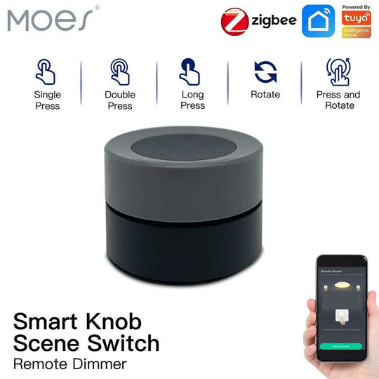 Smart ZigBee Knob Switch for Home Automation - Battery Powered - Chys Thijarah