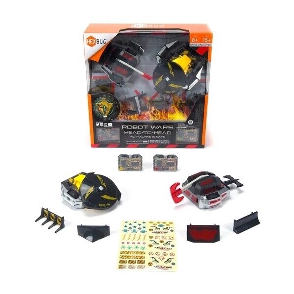 Hexbug Robot Wars Head to Head No machine is safe Battle Strategy Kit - Chys Thijarah