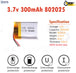 3.7V Lipo Li-Polymer Rechargeable Battery MP3, Camera, Recorder, Player, device - Chys Thijarah